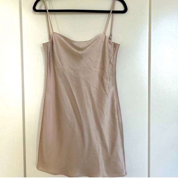 Aritzia Babaton Satin Mini Slip Dress - Picture 5 of 5